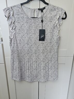 Adrianna Papell Ruffle Sleeve Blouse